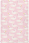 Fitted Crib Sheets Pink Cute Swan Animals Stretchy Portable Playard Sheets for Baby Toddler, Breathable Soft Mini Crib Mattress 39 x 27 in for Boy...