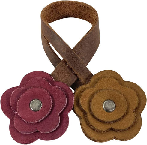 Hide & Drink, Rose Bag Ornament, Trendy, Stylish, Fashionable, Purse, Handbag, Luggage Accessory, Full Grain Leather, Handmade, Multicolor...