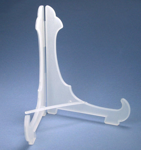 Clear Frosted Plastic Economy Easels with Locking Bar 7 Inch (Pack of 10)...