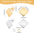 UNICRAFTALE Rhombus Stud Earring 20 Sets Hypoallergenic Earring Post with Loop 0.8mm Pin Stainless Steel Stud Earring with Ear Nuts Ear Studs for ...