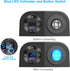 Tent Type Panel 12V USB Outlet Lighted Cigarette Lighter Socket, PD3.0 & QC3.0 Car USB Port Aluminum Charger with LED Voltmeter & Switch, Waterpro...