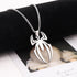 Spider Necklace For Men Pendant Black Silver Stainless Steel Gothic Vintage Cool Punk Unqiue Skull Head Spider Necklace For Men Son Boyfriend Husb...