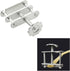 5PCS Laboratory Flow Control Tube Clamp Adjustable Rotating Screw Compressor Hose Clamp Spring Screw Stopper Latex Teaching Instrument used in Che...