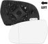 X AUTOHAUX Car Rearview Mirror Glass Replacement W/Backing Plate Heated Driver Left Side for Audi A5 Quattro S4 2010-2016...