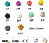 50pcs Silicone Abacus Focal Beads for Pen Accessory 12mm Silicone Pearl Abacus Spacer Beads Flat Shape for Keychain Making DIY Woman Lanyards Jewe...