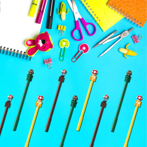 Mario Party Favors Gel Pens - Black, 24 Pieces...