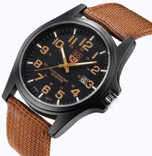 balacoo Quartz Wrist Watch for Men, Style Watch, Sports Watch Woven Nylon Band Calendar for Boys Men, Birthday, New Year...
