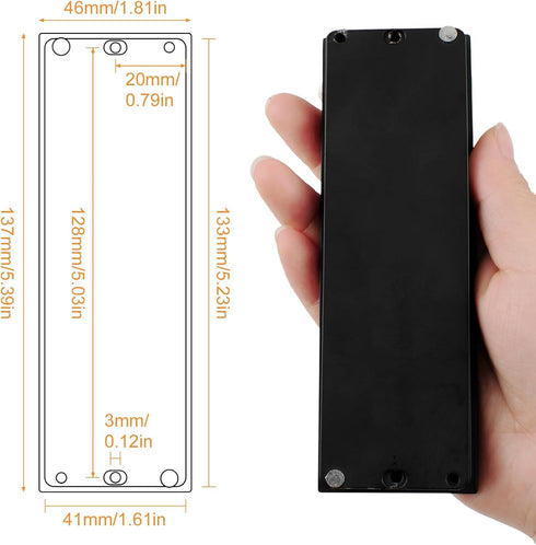 Zinc Alloy Barn Door Handles, 2pcs Hidden Cabinet Handles with Hidden Screws, Modern Simple Door Pull Handle for Sliding Barn Drawer Cupboard Ward...