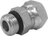 (2-PACK) 6900-06-06-O Hydraulic Adapter Fitting 3/8" Male O-Ring Boss (9/16"-18UNF)×3/8" NPSM Female Pipe Swivel (3/8"-18NPSM) Straight Joints Car...