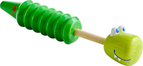 HABA Crocodile Slide Whistle - Wooden Musical Instrument for Ages 2+...