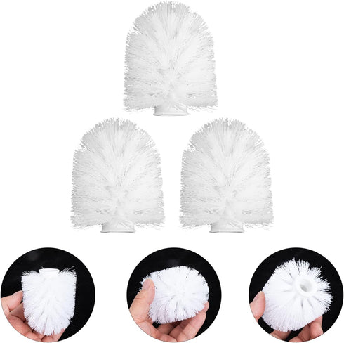 3pcs Bowl for Tools Plastic Household Replacement Cleaners Round Accessories Heads Durable Head Home Scrubber Brush Hotel Cleaning System Bathroom...