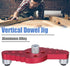 Mesee Vertical Pocket Hole Drilling Jig, 2-In-1 Woodworking Dowelling Jig Locator with Scriber Wood Dowel Drill Guide Puncher Positioner Tools for...