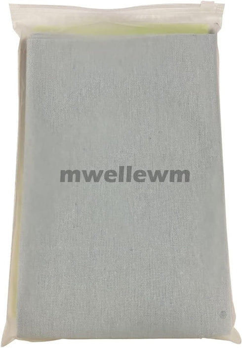 MWELLEWM 7 Pcs/Set Linen Cloth Needlework Fabric Solid Colour Cloth Garments Crafts Accessories Square Embroidery Cloth (50 * 50CM)…...
