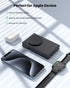 3 in 1 Wireless Charger with Magsafe, Foldable Charging Station for Apple Devices, Travel Charger Compatible with iPhone 15/14/13/12 Series, iWatc...
