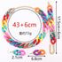 XAM 3PCS/set Acrylic Macaron Chunky Necklace Bracelet and Stud Earring Exaggerate Retro Costume Jewelry for Women...