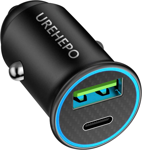 USB C Car Charger, 45W Dual Ports Fast Charge Car Charger Adapter, PD30W&QC3.0 Car Charger Compatible with iPhone 14 13 12 11 Pro Max, iPad Pro, S...