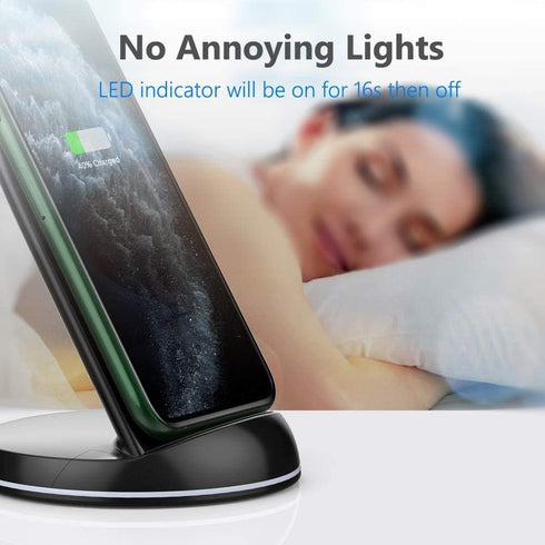 Yootech Wireless Charger,10W Max Wireless Charging Stand, Compatible with iPhone 15/15 Plus/15 Pro Max/14/14 Plus/14 Pro Max/13/SE 2022/12/11/X/8,...
