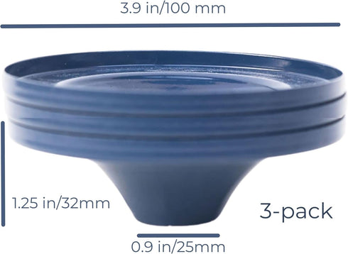 Propagation Cone for Supporting and Displaying New Plant Cuttings - Pack of 3 (Deep Blue)...