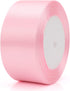 25 Yards 1-1/2 inches Wide Satin Ribbon Suitable for Wedding, Party and Gift Box Packaging Ribbon (Pale Pink, 1-1/2")...