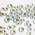 Dowarm 1440 Pieces Hotfix Crystal Rhinestones for Clothes Crafts, Hot Fix Glue on Flatback Crystals, Iron on Crystal Rhinestone (Moonlight/Starry ...