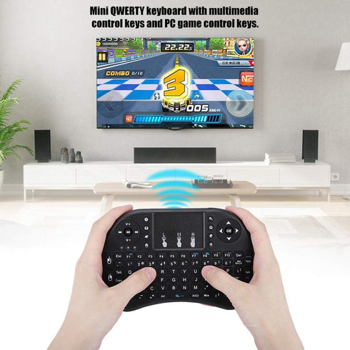 Mini i8 Keyboard with Touchpad for PC, 2.4GHz, 92key, Multimedia Control Keys, Auto Sleep/Wake...