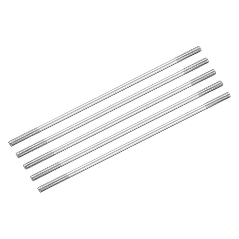 MECCANIXITY 304 Stainless Steel Push Rod Connector Double End Threaded Rod for DIY RC Car, Boat, Car, Airplane, Helicopter Model&DIY Material, M4x...