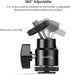 SmallRig 1/4" Camera Hot Shoe Mount, Ballhead Tripod with Additional 1/4" Screw, 2pcs Pack - 2059...