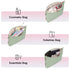Makeup Bag for Purse Zipper Cosmetic Bag for Women Pouch Travel Eco Vegan Leather Make Up Organizer for Toiletry Bag Water Resistant Gift Idea, Gr...