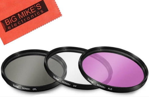 37mm Multi-Coated 3 Piece Filter Kit (UV-CPL-FLD) For Olympus 14-42mm f/3.5-5.6 M. Zuiko Digital ED Zoom Lens......
