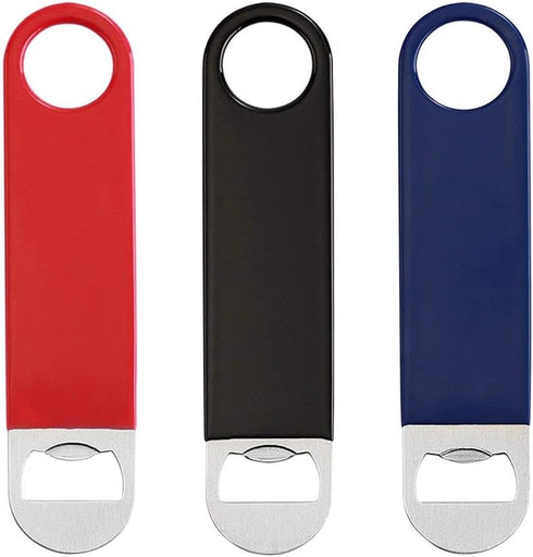 3 Pack Bottle Openers,Beer Bottle Openers, Speed Openers, Stainless Steel Flat Bottle Opener with Exquisite Packaging, for Kitchen, Bar or Restaur...