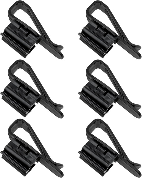 Fish Tank Water Pipe Clamp Fish Tank Mounting Clip Aquarium Fish Tank Hose Holder for Fish Tank Aquarium Water Tank Hose (Black) -6PCS...