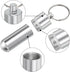 uxcell Toothpick Holder, 2Pcs - Aluminum Alloy Portable Toothpick Case, Waterproof Toothpick Holder Pocket with Keychain for Outdoor Picnic Campin...