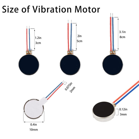 20PCS Vibration Motor DC3V 12000rpm Mini Vibration Motor Vibrating Motor for Cell Phone Electronic Device Repair Single Board Computers Project Cl...