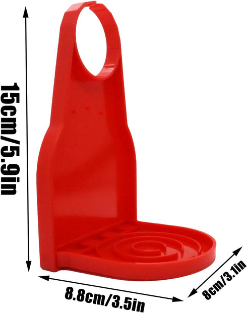 2 Pack Laundry Detergent Cup Holder, Detergent Drip Catcher Drip Tray Catcher No More Mess or Leaks and Drips for Laundry Room - Red...
