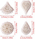 4 Pcs Bohemian Flower Polymer Clay Cutters,Retro Boho Flowers Shape Polymer Clay Molds Vintage Floral Pattern Clay Earring Cutters Clay Cutters fo...