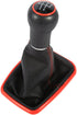 EVGATSAUTO Stick Shift Knob, 5 Speed Gear Shift Knob Shifter Gaitor Boot Shift Gear for 1999-2004 Mk4 for Golf for Jetta...