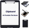 Lemical A4 Portable File Boxes Storage Clipboard Hanging Magazine File Organizer A4 Clipboard File Folder Organizer with Bottom Opening Office Cli...