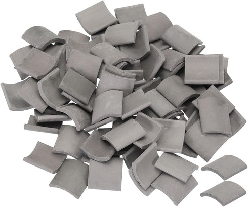 MECCANIXITY Miniature Roof Tiles Clay Model Roof Tiles Mini DIY Tiles Model Building Set for Model Building Dolls Pet Houses Garden Grey Pack of 8...