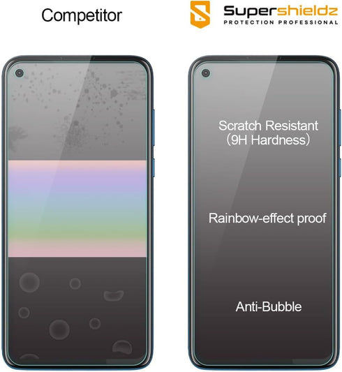 Supershieldz (3 Pack) Designed for Motorola Moto G Power (2020) Tempered Glass Screen Protector, Anti Scratch, Bubble Free...