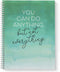 Softcover Not Everything 8.5" x 11" Motivational Spiral Notebook/Journal, 120 Checklist Pages, Durable Gloss Laminated Cover, White Wire-o Spiral....