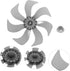 ABOOFAN Floor Fan Blade Pedestal Fan Mini Fan Outdoor Fan Leaves Ceiling Desktop Fan Blade Replacement Fan Blades Universal Blades for Fan Blades ...