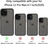 Shockproof Compatible for iPhone 12 Pro Max Case, Military Drop Protection Translucent Matte Hard Back, Frosted Mobile Case with Full Covered Came...