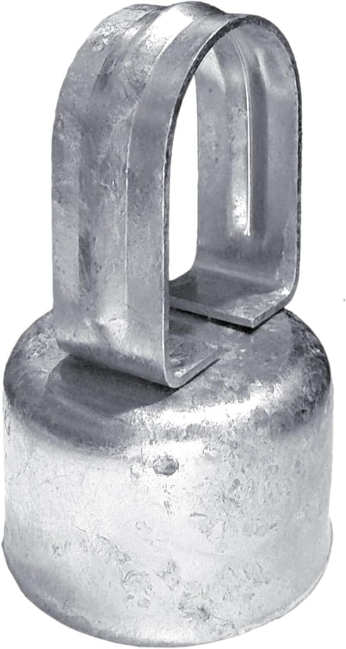Jake Sales Chain Link Fence Loop Cap Eye Top - Use for 2-3/8" Outside Diameter Fence Posts and 1-5/8" Top Rail Outside Diameter Pipe - Galvanized ...