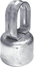 Jake Sales Chain Link Fence Loop Cap Eye Top - Use for 2-3/8" Outside Diameter Fence Posts and 1-5/8" Top Rail Outside Diameter Pipe - Galvanized ...