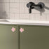 6 pcs Clover Knobs Four-Leaf Clover HandlesCabinet Knobs Pulls Dresser Knobs Drawer Pull Handles for Cupboard Drawer Pulls Door Knobs (Pink)...
