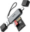 uni SD Card Reader, High-Speed USB C to Micro SD Card Adapter USB 3.0 Dual Slots, Memory Card Reader for SD/Micro SD/SDHC/SDXC/MMC, Compatible wit...