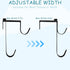 2Pcs Adjustable Pool Pole Hanger, Double Pool Hooks for Poles, Mental Pool Fence Hooks for Hanging Pool Equipment Hooks, Pool Pole Hooks for Pool ...