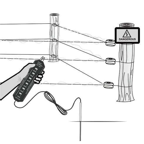 Multi Light Electric Fence Voltage Tester for Horse and Livestock Fencing...