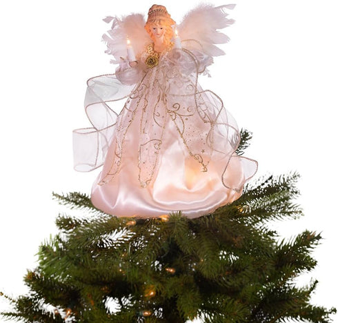 Kurt Adler UL2146 Illuminated Angel Treetop...
