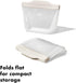 OXO Good Grips Silicone Reusable Bag – Stand-Up Snack (12 oz) – Oat...